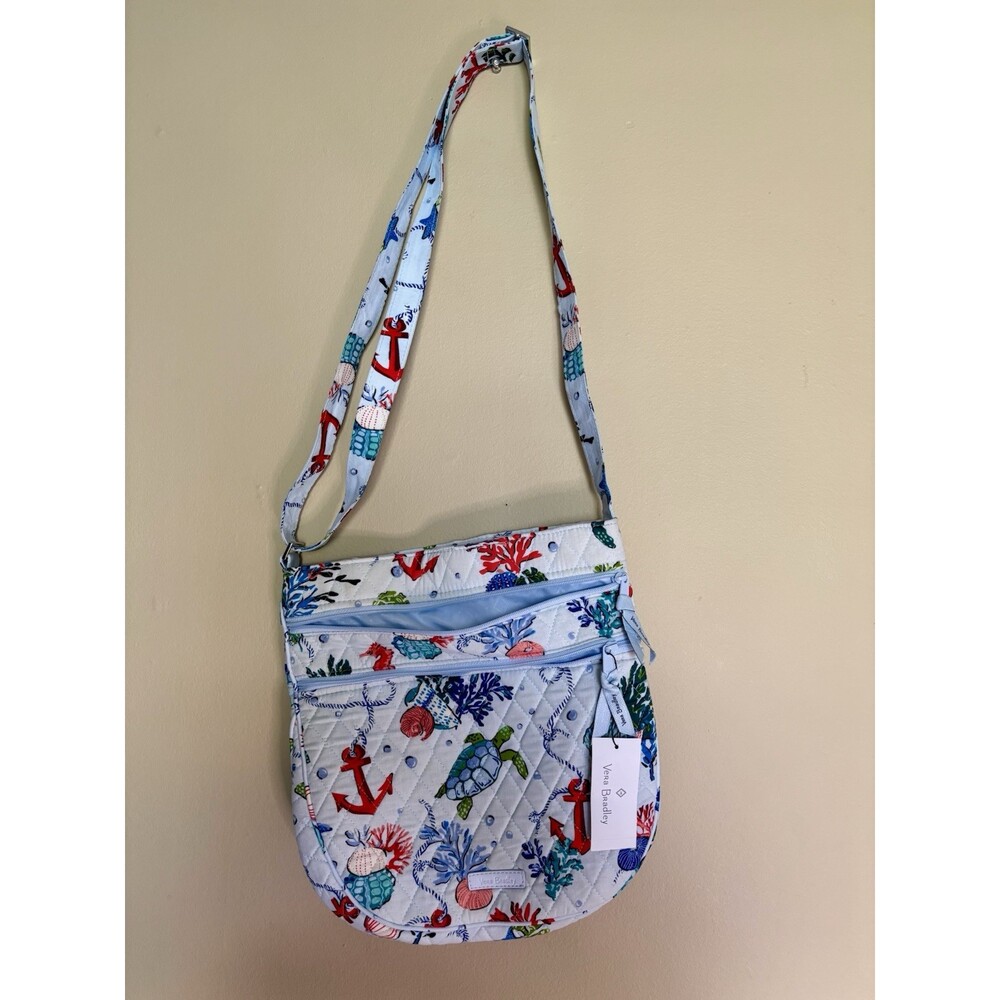 Vera Bradley Trio Zip Hipster Anchors Aweigh Exclusive Crossbody Carry Bag NWT